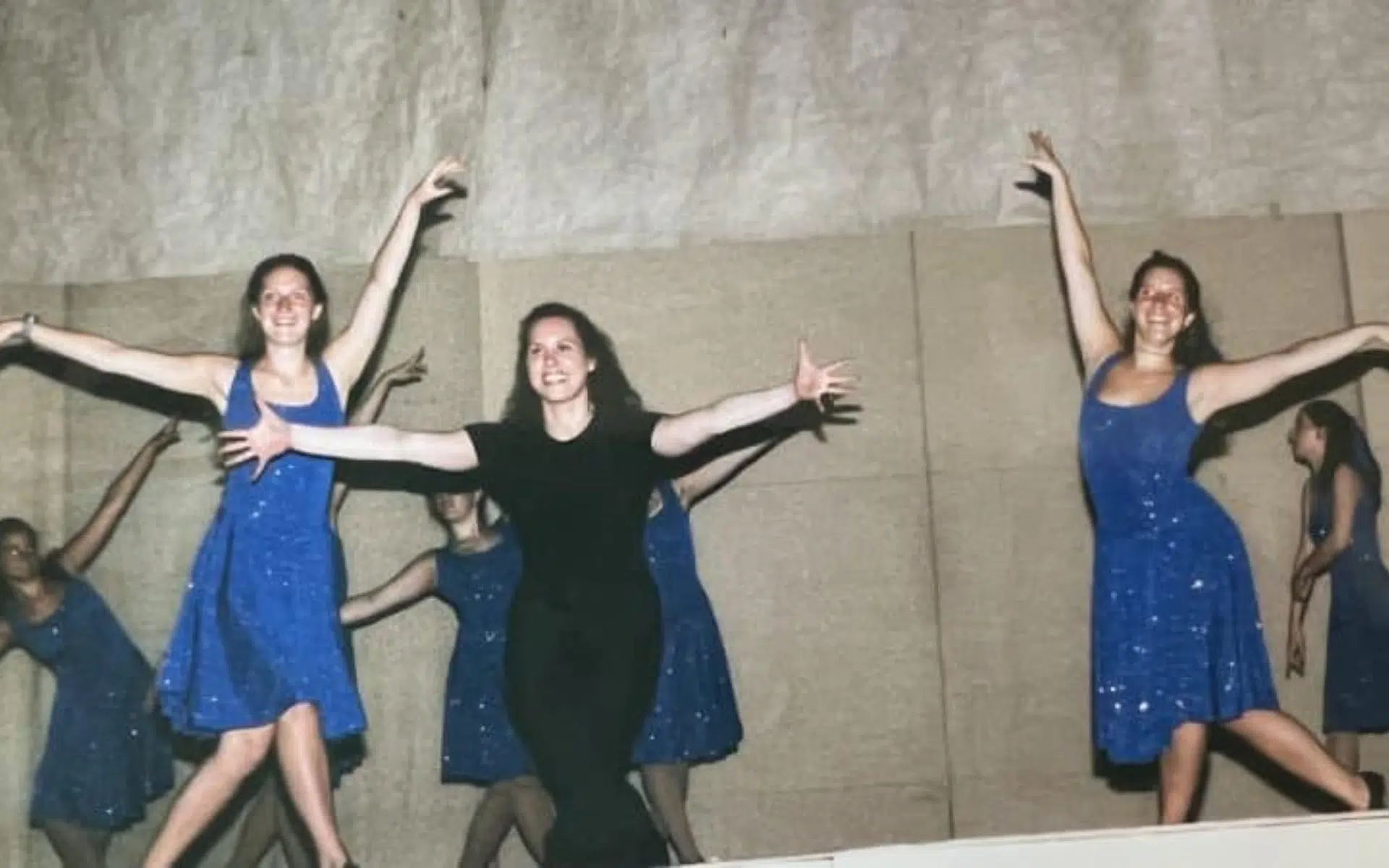 Dance Performance in Blue