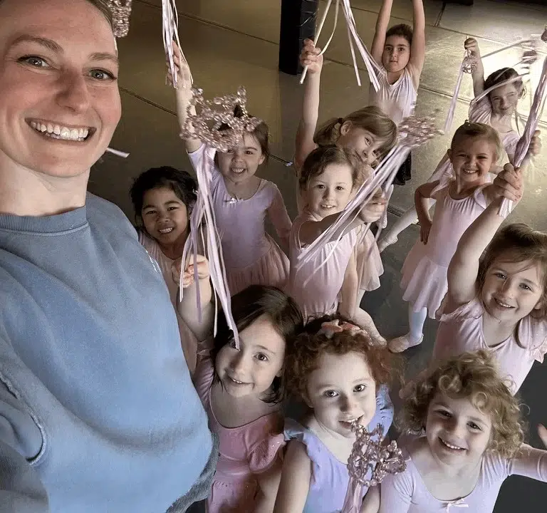 Ballet Class With Young Dancers Holding Star Wands - ATJ