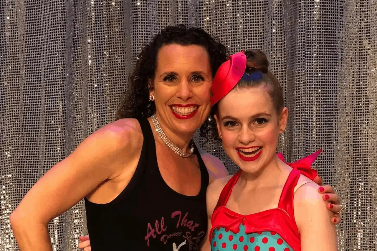 Dance Teacher And Student Smiling After Performance Dance Teacher And Student Smiling After Performance