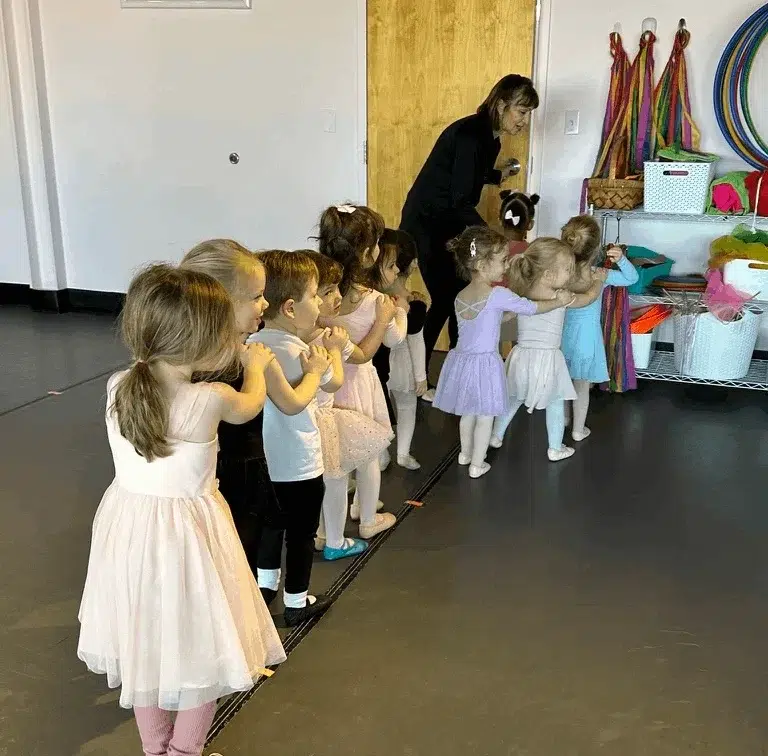 Toddler Ballet Class At Dance Studio